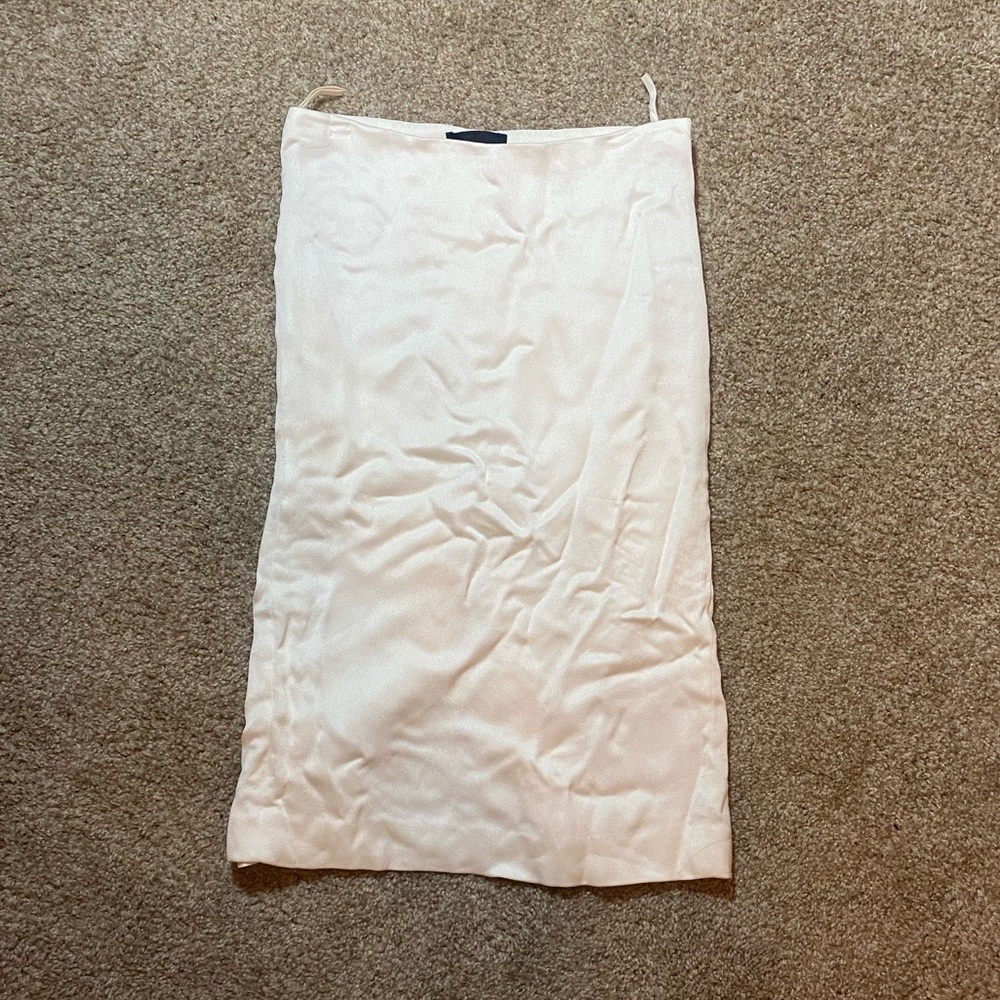 The Row White Midi Skirt